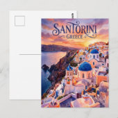 Oia Griekenland Briefkaart (Voorkant / Achterkant)