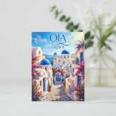 Oia Griekenland Briefkaart (Staand voorkant)