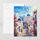 Oia Griekenland Briefkaart (Voorkant / Achterkant)