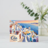 Oia Griekenland Briefkaart (Staand voorkant)