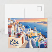 Oia Griekenland Briefkaart (Voorkant / Achterkant)