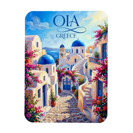 Oia Griekenland Magneet (Verticaal)