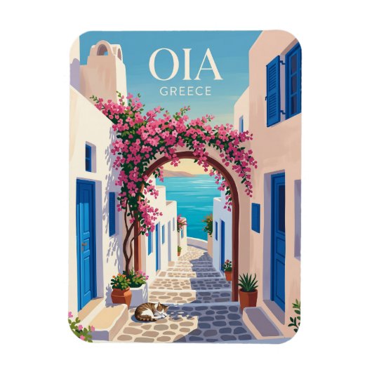 Oia Griekenland Magneet (Verticaal)