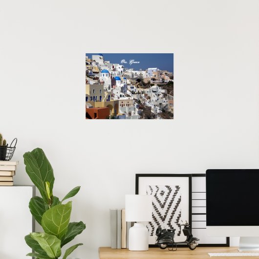 Oia, Griekenland poster (Thuiskantoor)