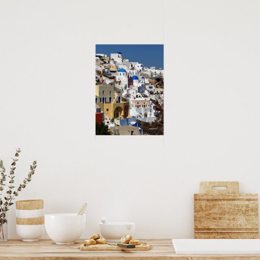 Oia, Griekenland poster (Keuken)