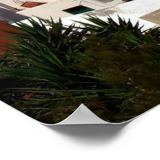 Oia, Griekenland poster (Hoek)