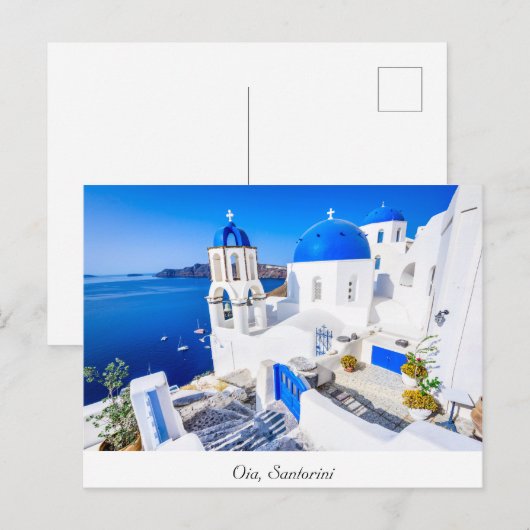Oia Santorini Briefkaart (Voorkant / Achterkant)