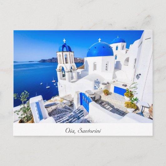 Oia Santorini Briefkaart (Voorkant)