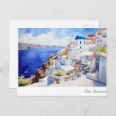 Oia Santorini Briefkaart (Voorkant / Achterkant)