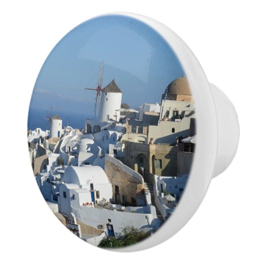 Oia Santorini Dresser Knob Keramische Knop (Rechts)
