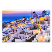 Oia Santorini Foto Afdruk (Voorkant)