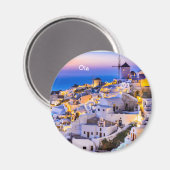 Oia, Santorini Greece Magneet (Voorkant / Achterkant)