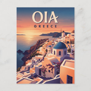 Oia, Santorini Griekenland Briefkaart