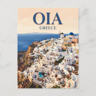 Oia, Santorini Griekenland Briefkaart