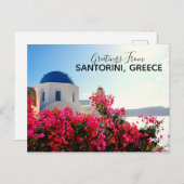 Oia Santorini, Griekenland Briefkaart fotografie (Voorkant / Achterkant)