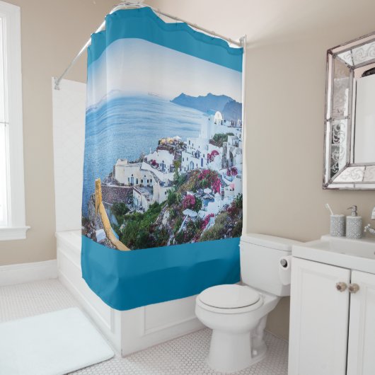 Oia, Santorini, Griekenland Douchegordijn (In situ)
