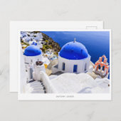 Oia, Santorini, Griekenland Feestdagenkaart (Voorkant / Achterkant)