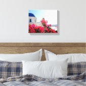 Oia Santorini, Griekenland Fotografie Canvas Afdruk (Insitu (Slaapkamer))
