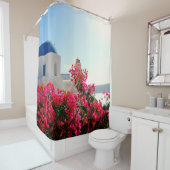 Oia Santorini, Griekenland Fotografie Douchegordijn (In situ)