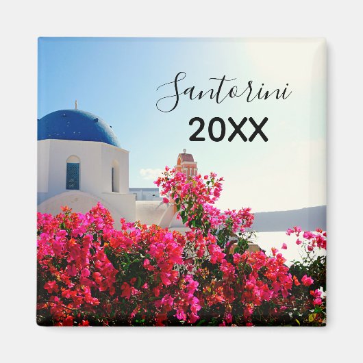 Oia Santorini, Griekenland Fotografie Magneet (Voorkant)