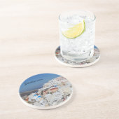 Oia, Santorini-Griekenland Zandsteen Onderzetter (Zijkant)