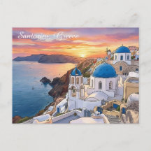 Oia Santorini Griekenland Zonsondergang Reisansich