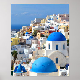 Oia, Santorini - Grieks eiland Poster