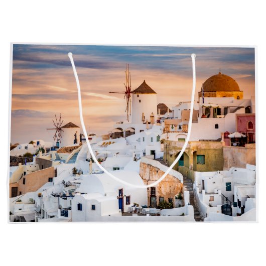 Oia Santorini Groot Cadeauzakje (Achterkant)