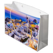 Oia Santorini Groot Cadeauzakje (Achterkant Gekanteld)