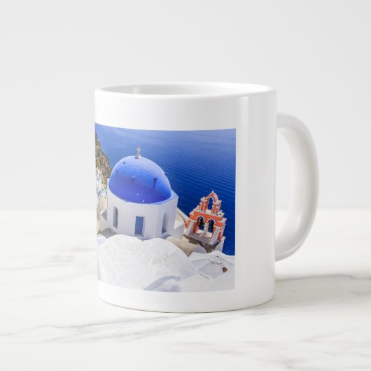 Oia Santorini Grote Koffiekop (Voorkant rechts)
