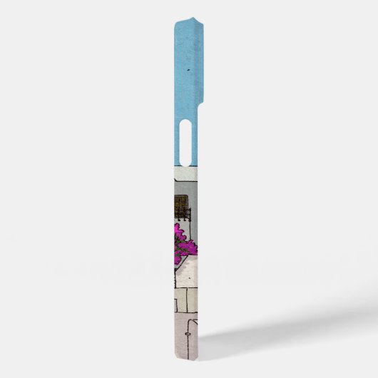 Oia Santorini Island Greece Whimsical Illustration Case-Mate iPhone Case (Achterkant / Rechts)