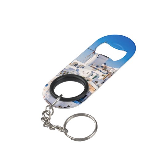 Oia Santorini Mini Flessenopener (Achterkant Gekanteld)