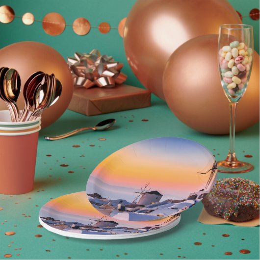 Oia, Santorini Papieren Bordje (Multi)