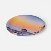 Oia, Santorini Papieren Bordje (Gekanteld)