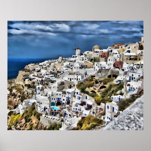 Oia, Santorini Poster (Voorkant)