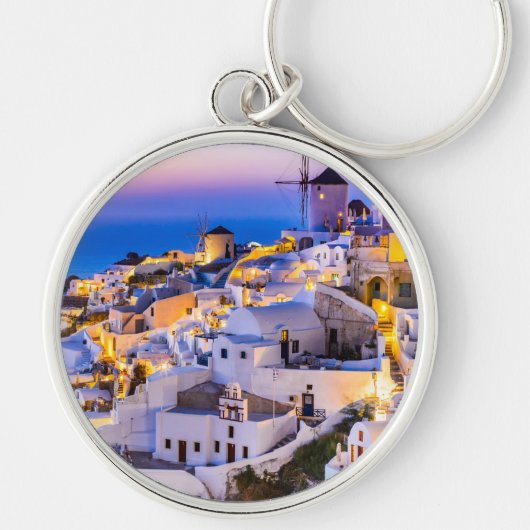 Oia Santorini Sleutelhanger (Voorkant)