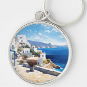 Oia Santorini Sleutelhanger (Voorkant)