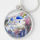 Oia Santorini Sleutelhanger (Voorkant)