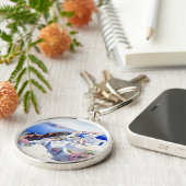 Oia Santorini Sleutelhanger (Zijkant)