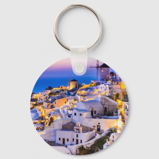 Oia Santorini Sleutelhanger (Voorkant)