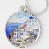 Oia Santorini Sleutelhanger (Voorkant)