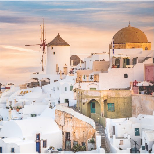 Oia Santorini Sticker (Voorkant)