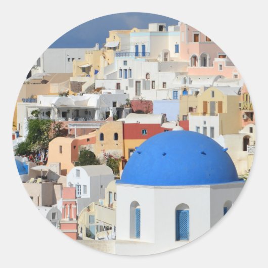 Oia Santorini Stickers (Voorkant)
