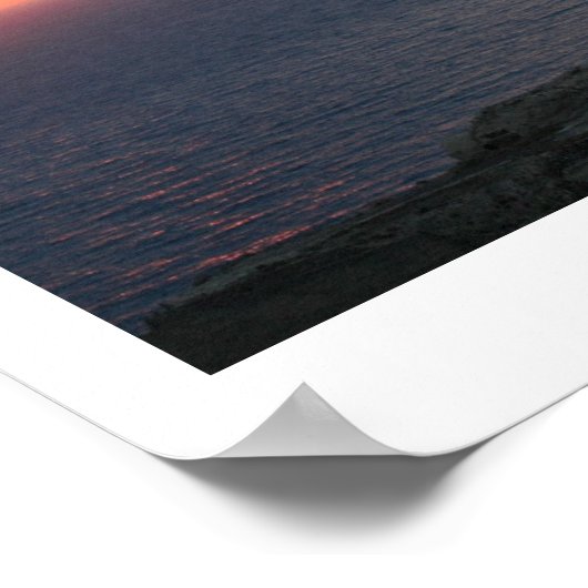 Oia Sunset Poster (Hoek)