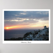 Oia Sunset Poster (Voorkant)
