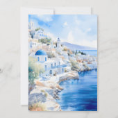 Oia Village Santorini Island Greece Wedding Kaart (Achterkant)