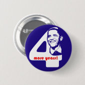 OIbama nog vier jaar Button (Voorkant /achterkant)