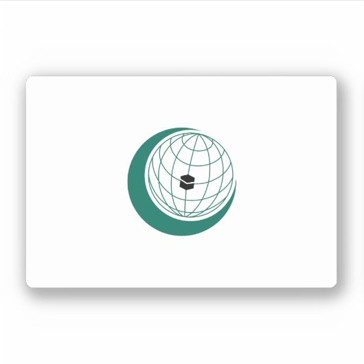 OIC - Organisatie van Islamitische Samenwerking Vl Sticker (Voorkant)