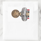 OIF-gevechtsactiebadge Rechthoekige Sticker (Tas)