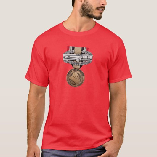 OIF-gevechtsactiebadge T-shirt (Voorkant)